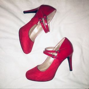Suede Strappy Heels